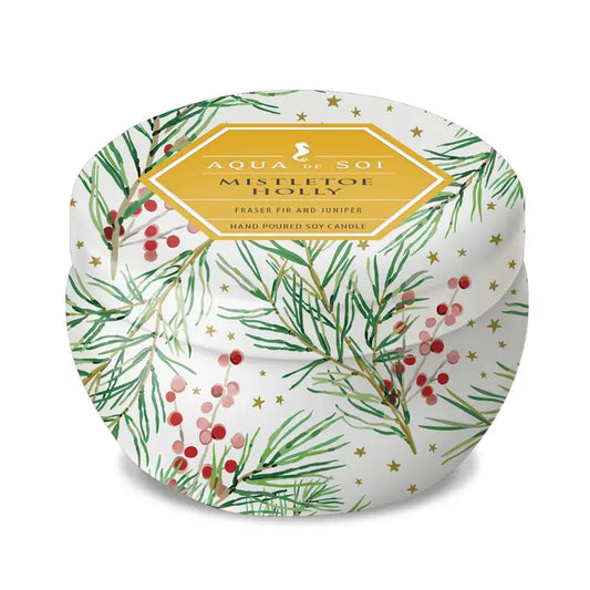 Mistletoe & Holly Tin 9oz