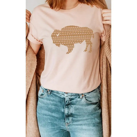 Southwestern Bison Country Tee