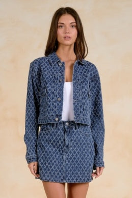 Jean Jacket Denim Diamond