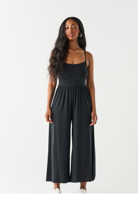 Wide Leg Jumpsuit Black