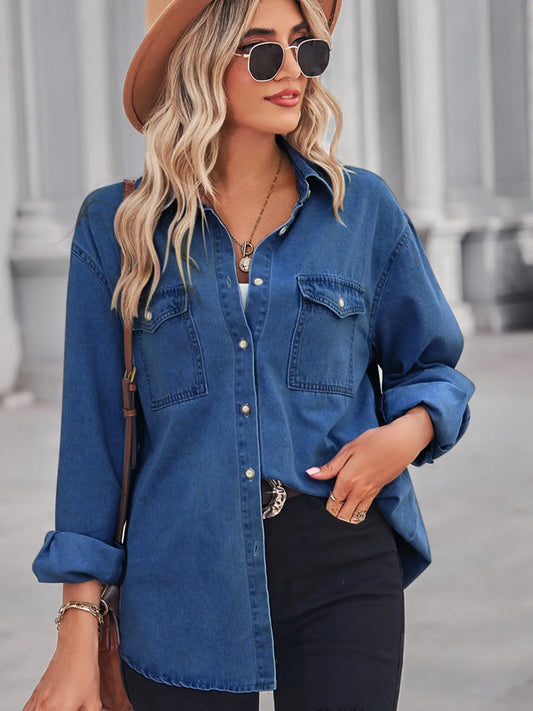 Lapel Button Down Casual Shirt