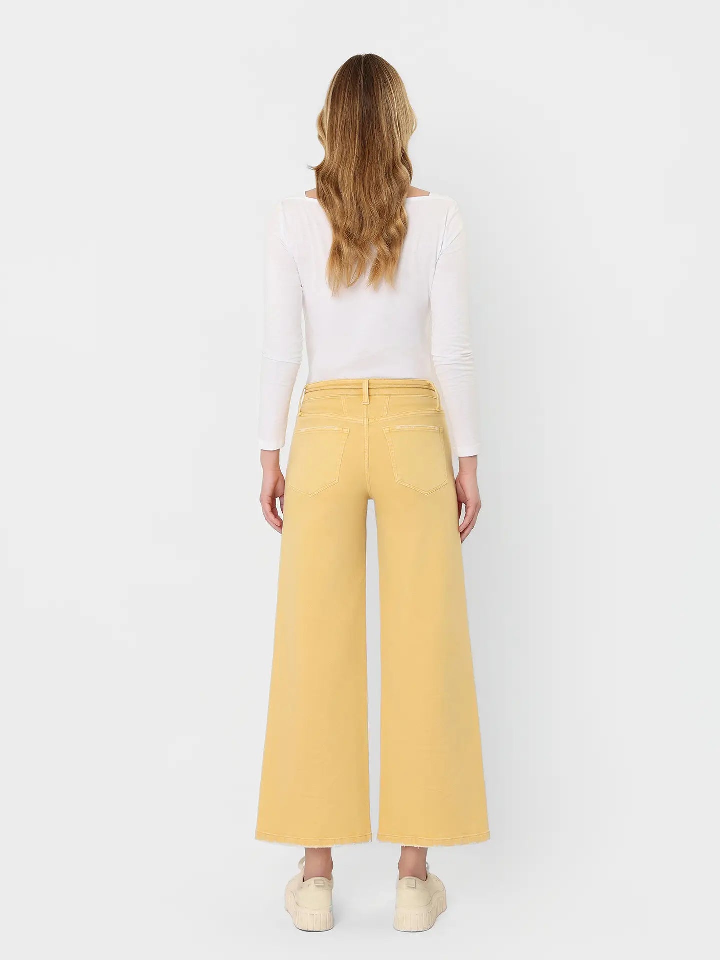 High Rise Drawstring Wide Leg