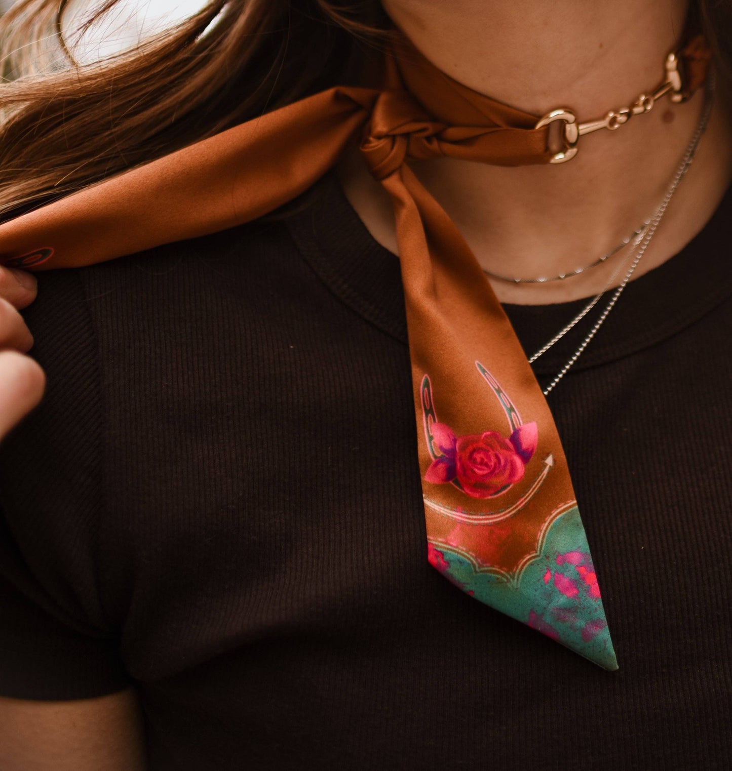 Snaffle Bit Twilly Scarf Slide