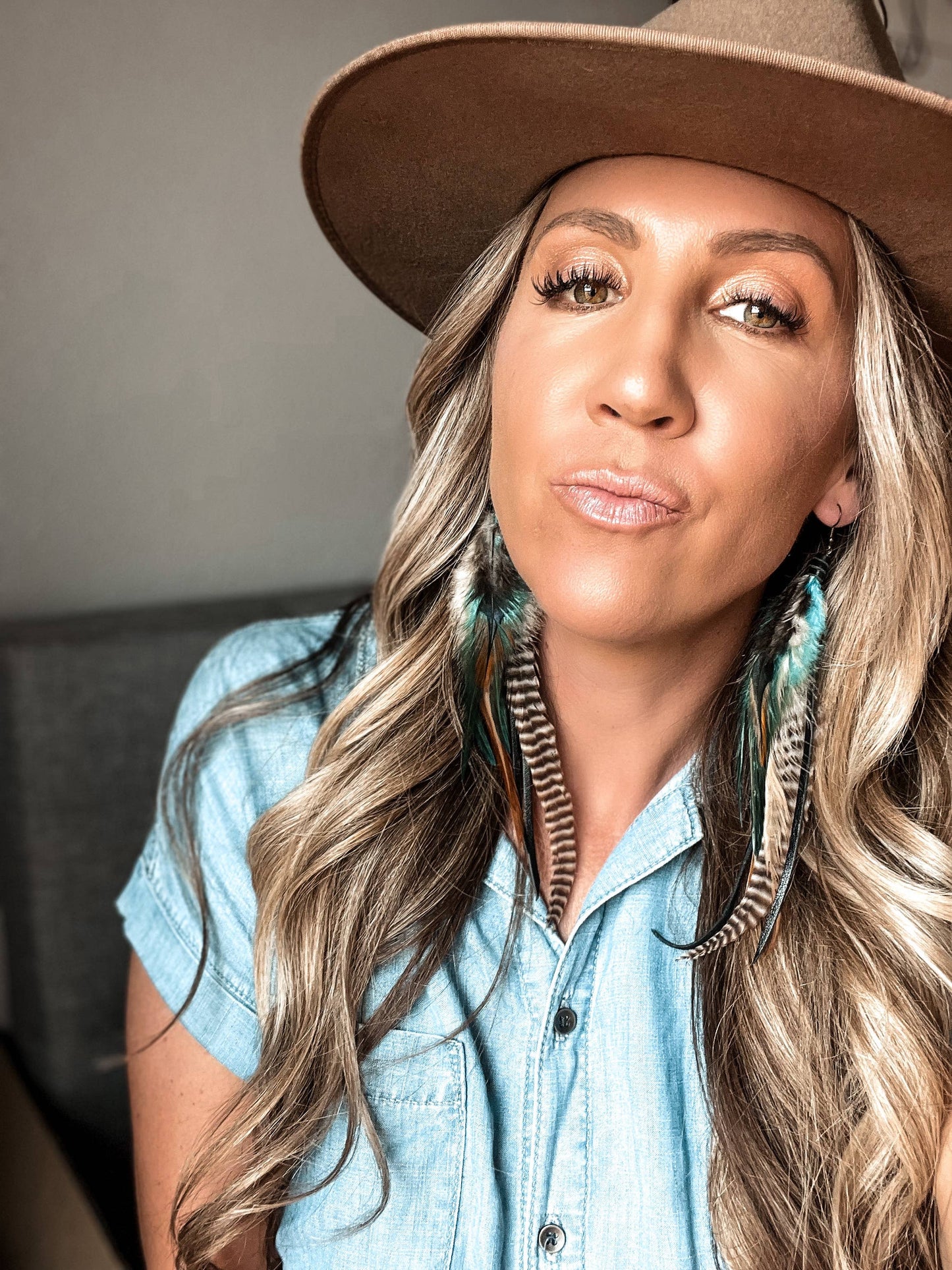 Fringed In Faith - Willow Creek Feather Earring