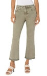 Hannah cropped flare with fray hem