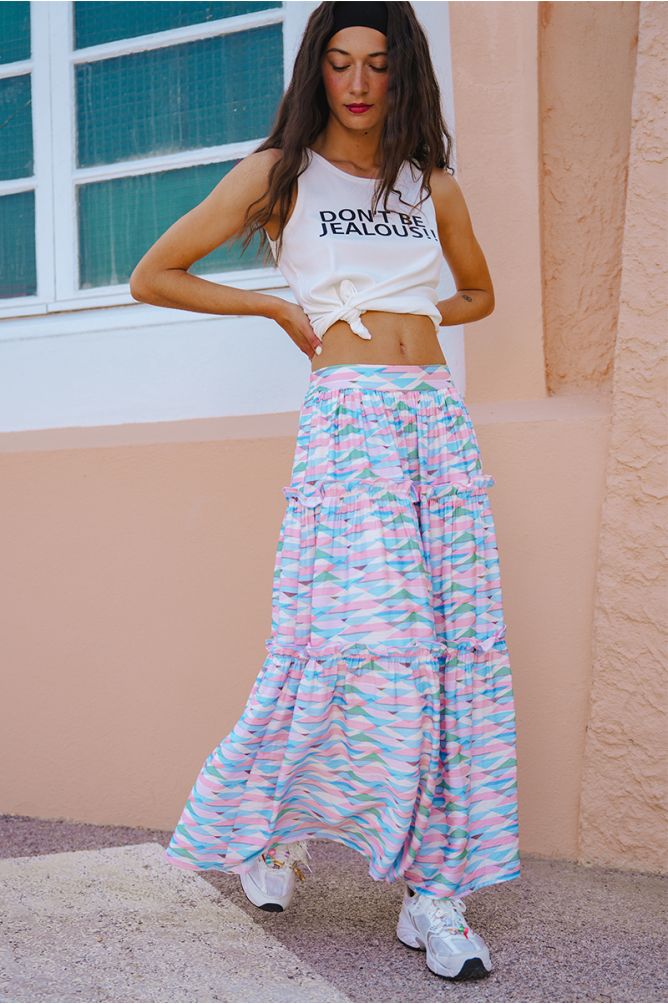 Geometric Max Skirt