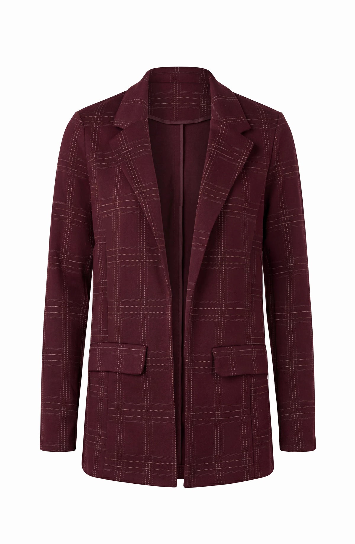 Burgundy Boyfriend Blazer
