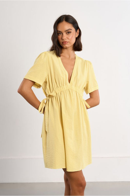 Mini Dress w/ Drawstrings