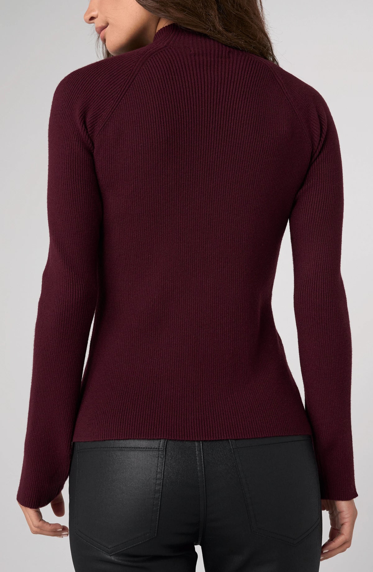 Dark Oxblood Turtleneck