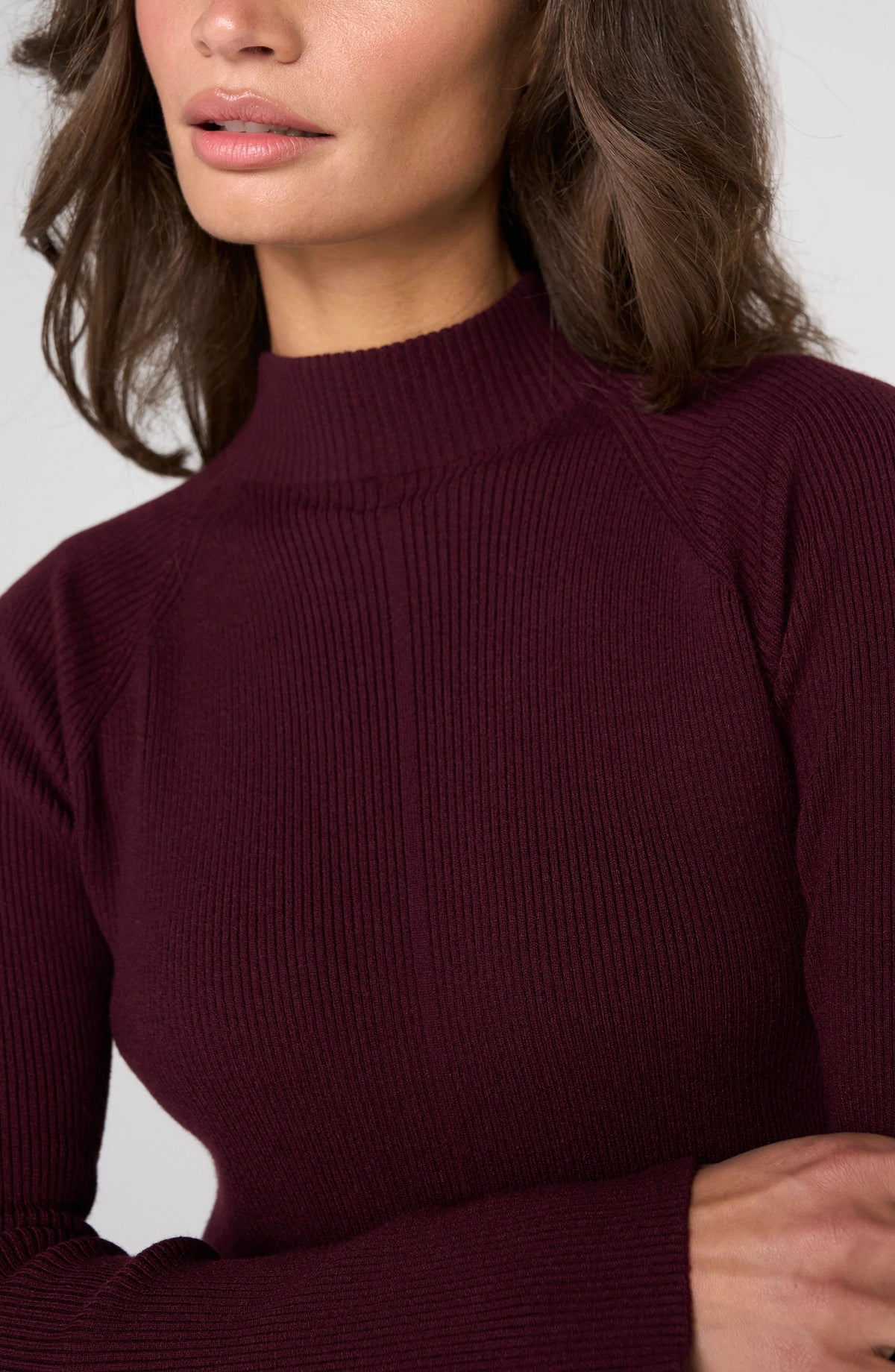 Dark Oxblood Turtleneck