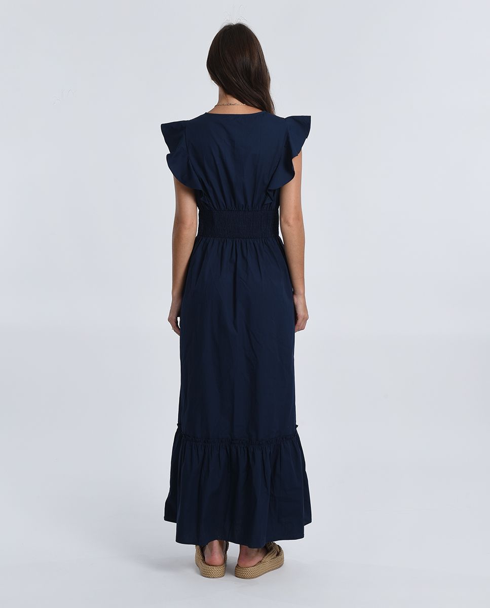 LA1163BP Woven Dress Navy Blue