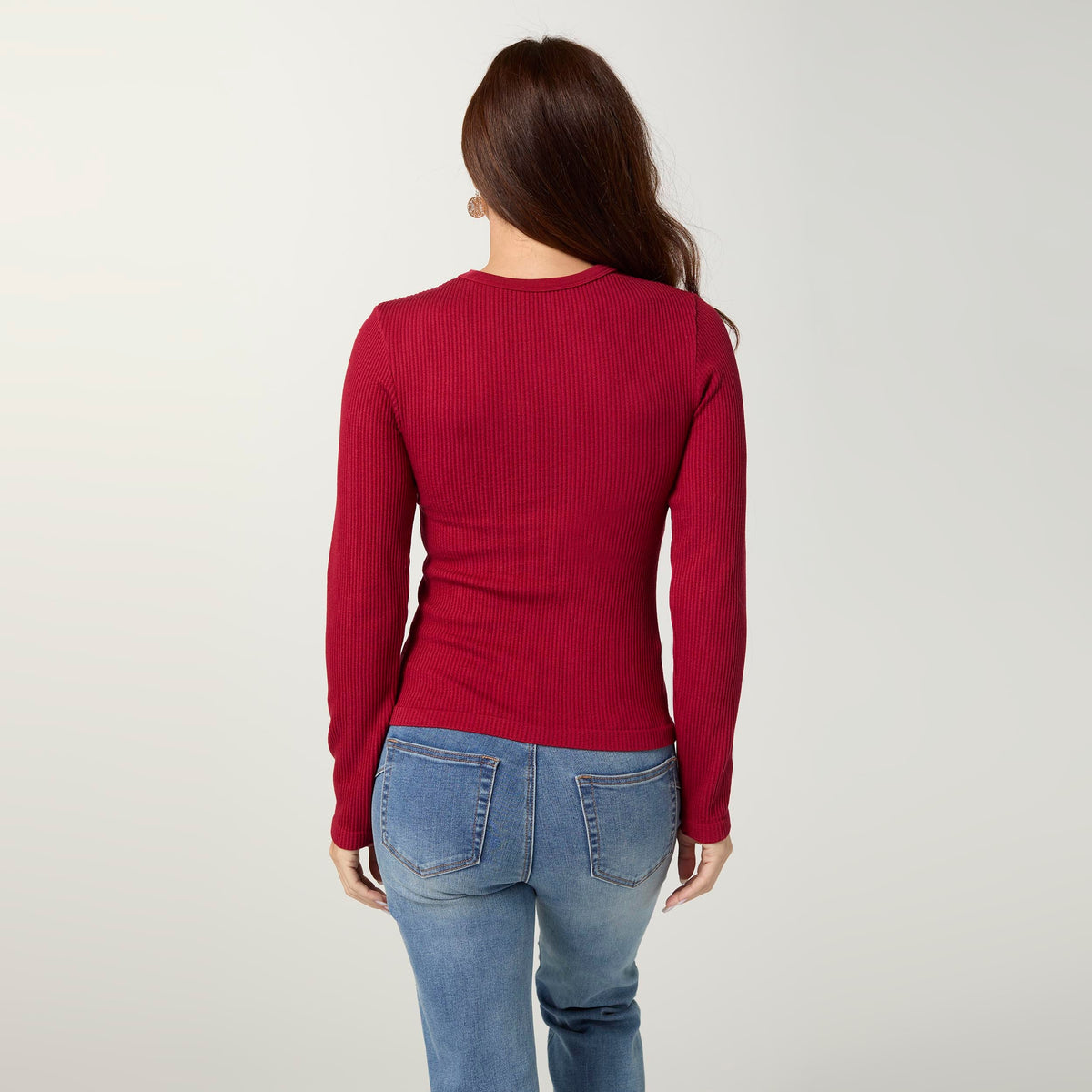 Ultra-Lush Ribbed Crew Top