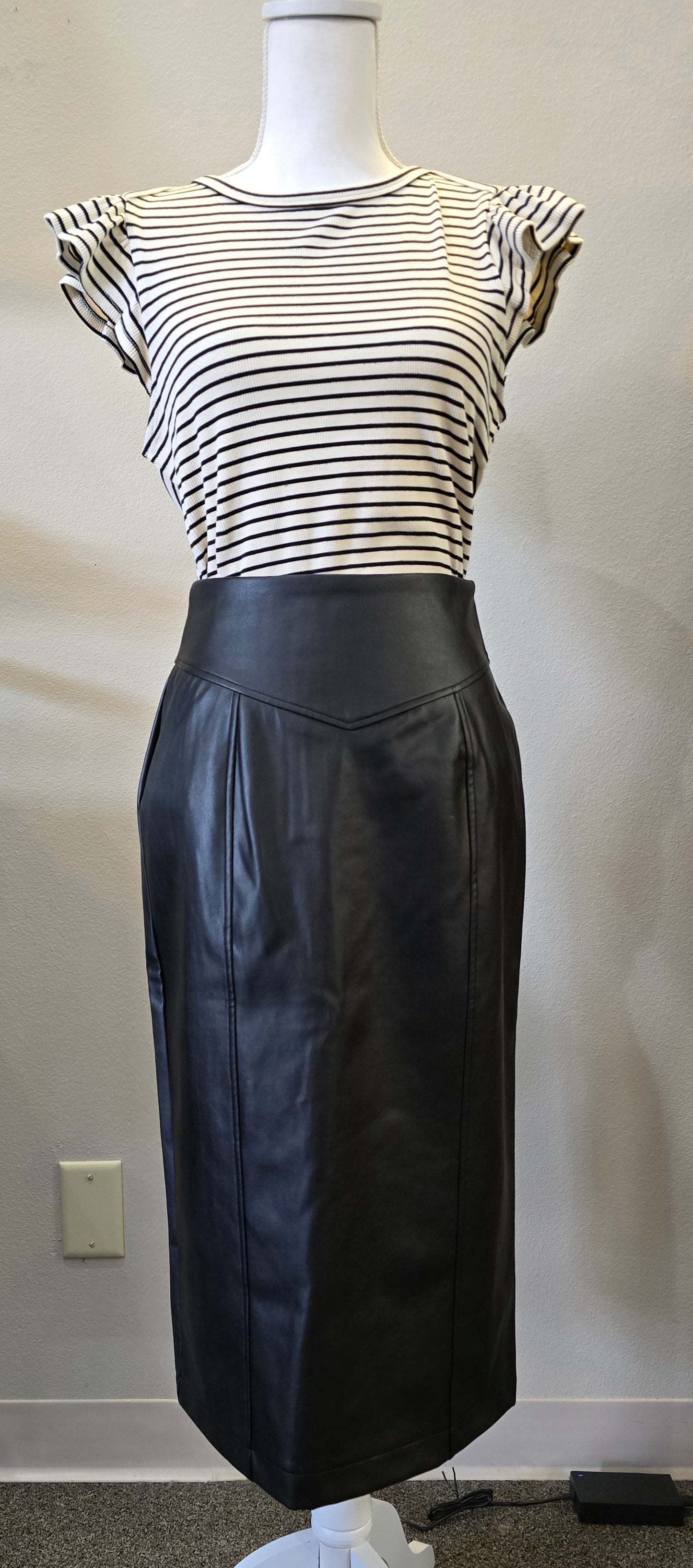 Morrison Vegan Leather Skirt