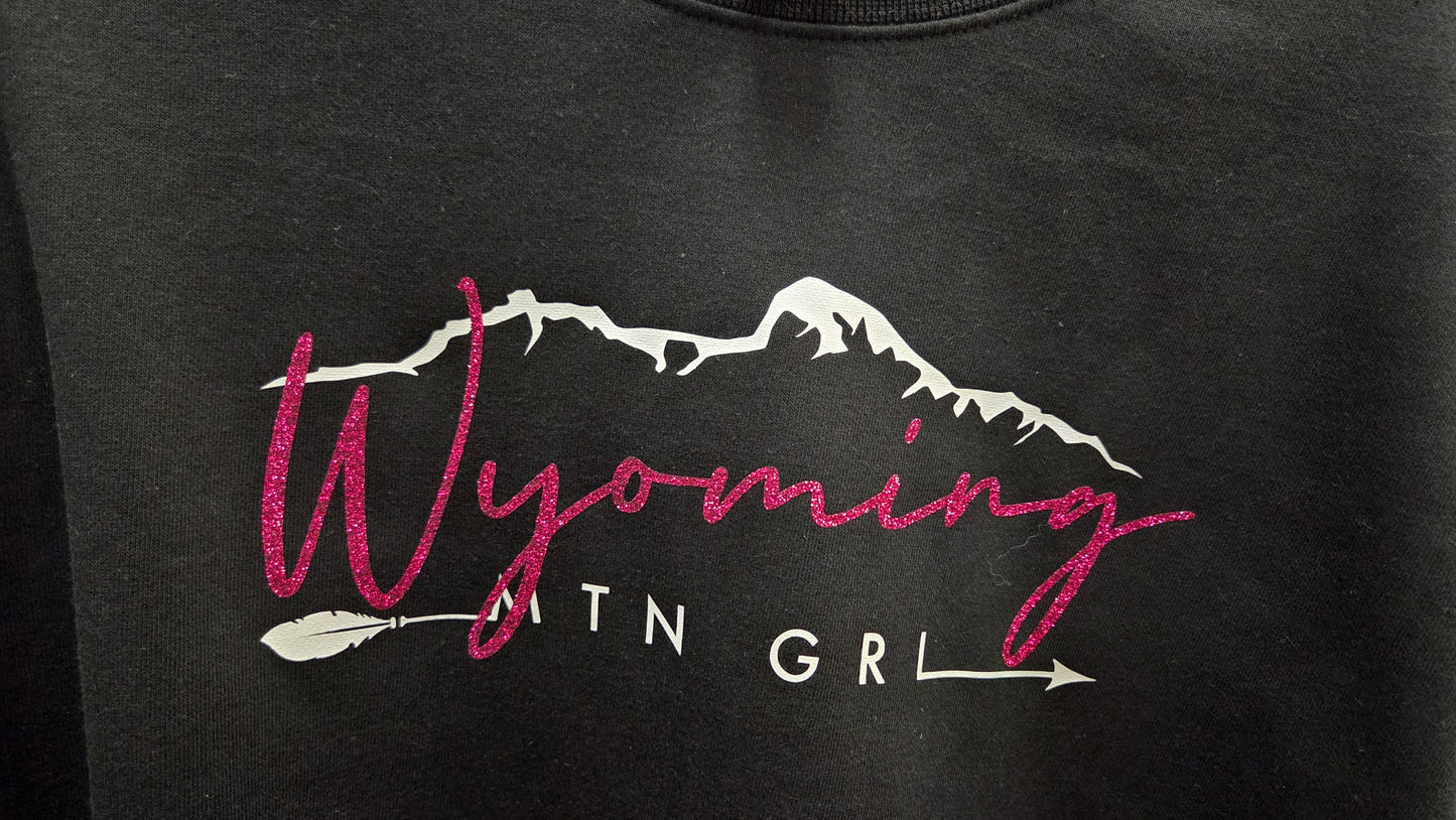 Wyoming MTN GRL Sweatshirt Black