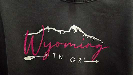 Wyoming MTN GRL Sweatshirt Black