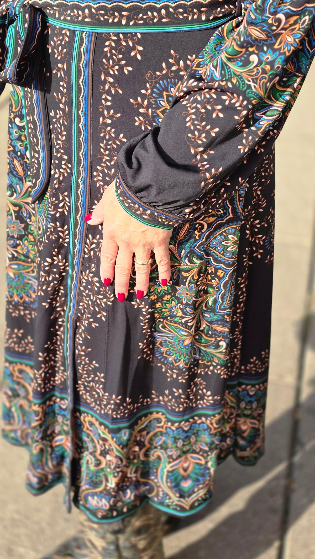 68EL612A Wrap Dress Black
