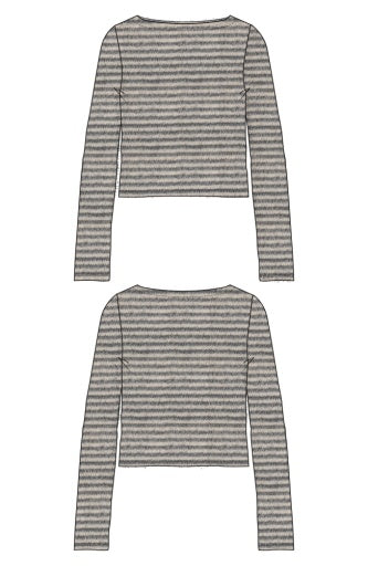 Long Sleeve Boatneck Knit Top