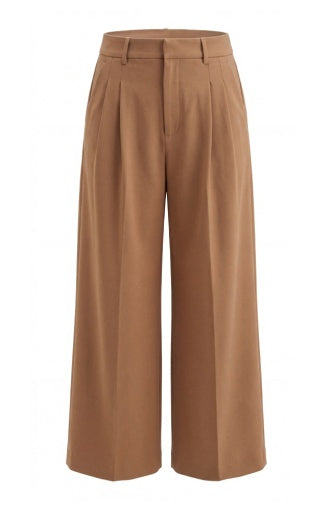 Brooke High-Rise Wide Leg Trouser 31" Inseam - rich camel