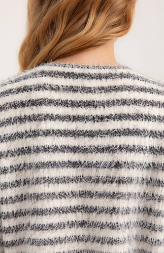 Long Sleeve Boatneck Knit Top