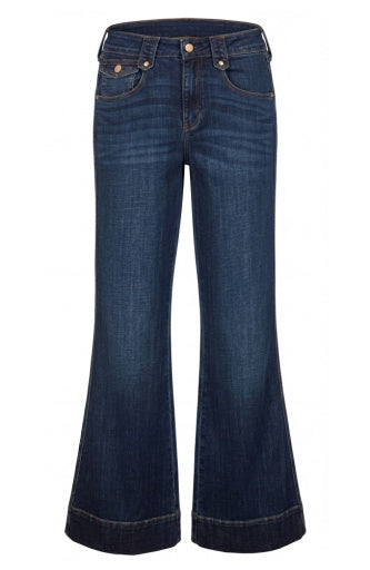 Hannah Outlaw Flare 30' Inseam - duskwood blue