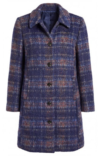 Swing Coat - navy multi