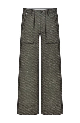 Utility Relaxed Straight 28" Inseam - mosswood