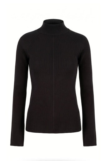 Long Sleeve Turtleneck Sweater - black