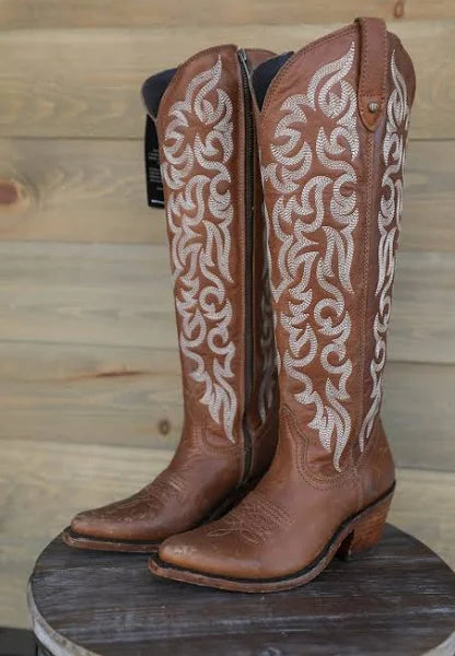 Mossil Tan Western Boots