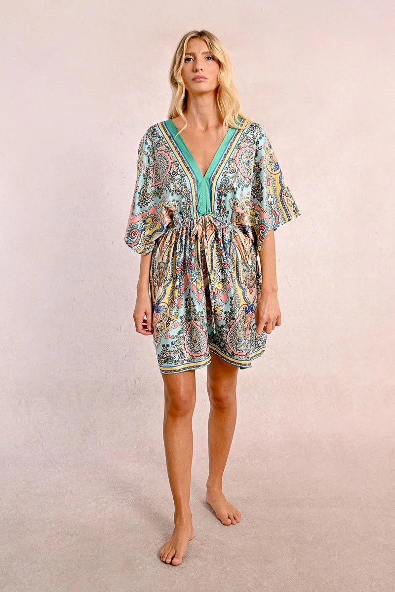 LAB156DE Short Kimono Style Dress