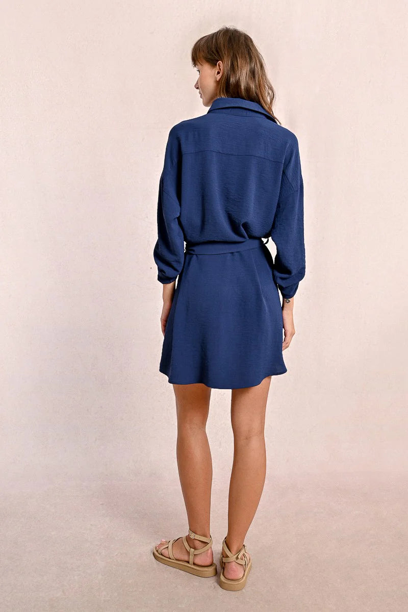 G932DE Short Tieable Shirt Dress