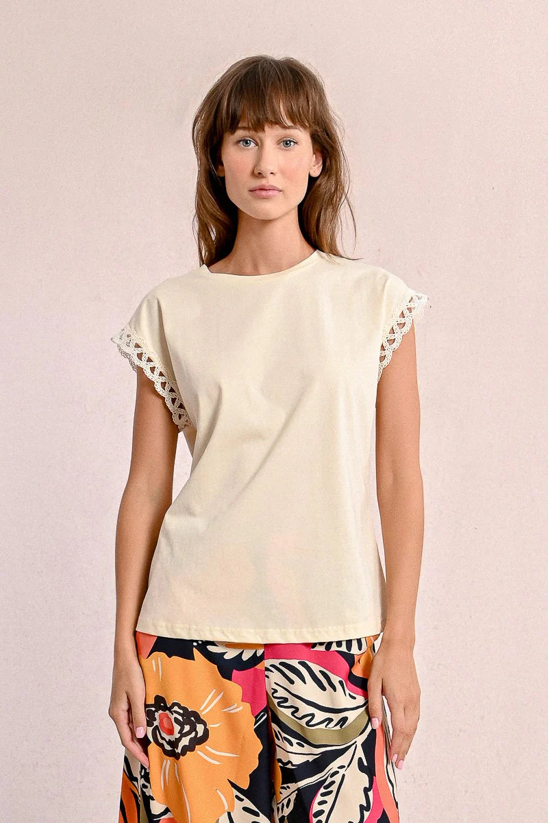 T1783DP Openwork Sleeve Tee