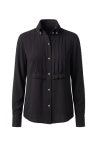 Long Sleeve Tuxedo Woven Top