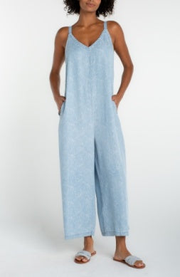 Wide Leg Crop Jumpsuit