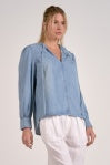 Chambray Long Slv Blouse