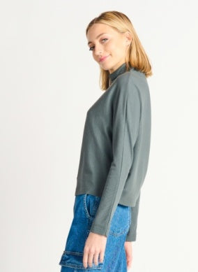 2224033 Ribbed Knit Top Slate