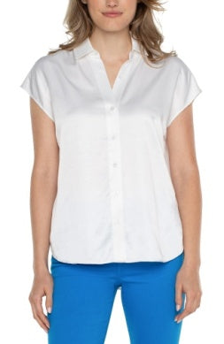 Dolman Slv Blouse White