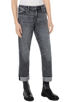 Marley Girlfriend 27" Rolled Jeans Calderwood