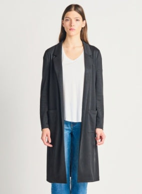 Long Blazer Cardigan Black