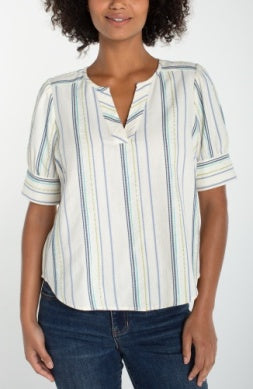 Short Slv Popover Top