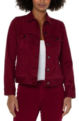 Classic Jean Jacket Red Velvet