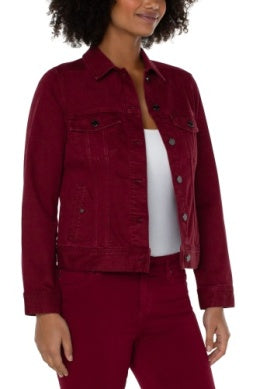 Classic Jean Jacket Red Velvet