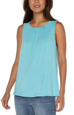 Aline Sleeveless Knit Top Keyhole