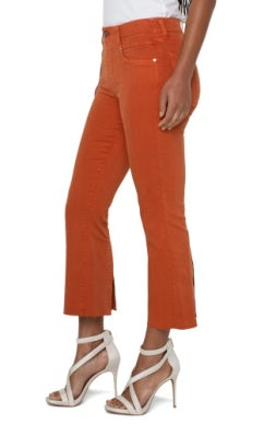 Gia Glider Crop Flare Orange Rust