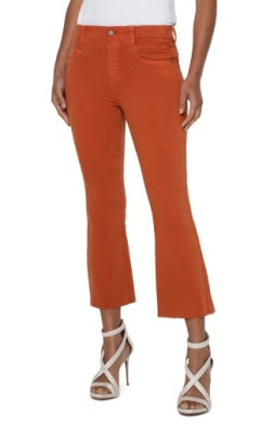 Gia Glider Crop Flare Orange Rust