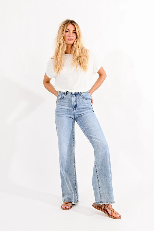 ED64CP Wide Leg Jean Lt Denim