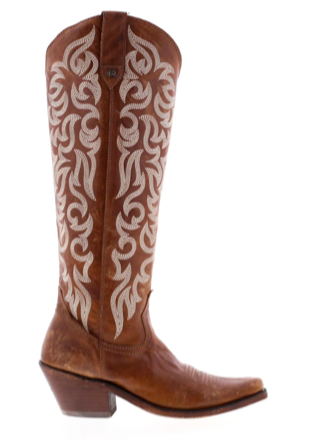 Mossil Tan Western Boots