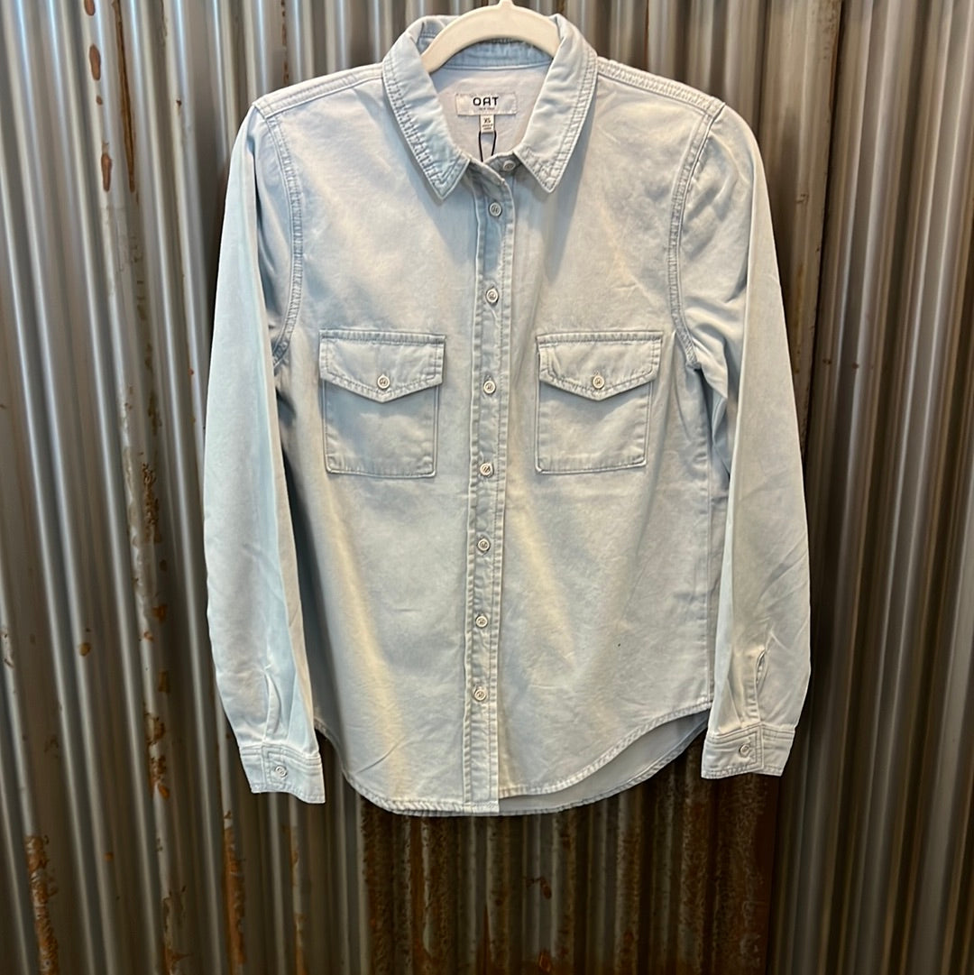 T0109 Chambray Pocket Shirt