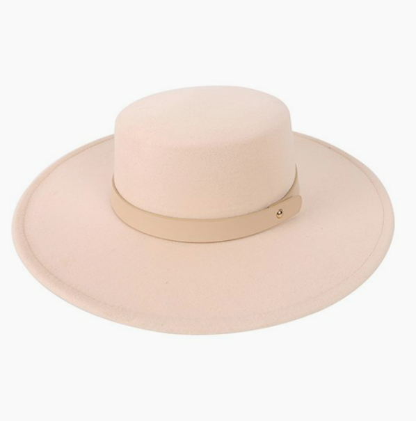 Stiff Brim Fedora w/ Vegan Leather Band