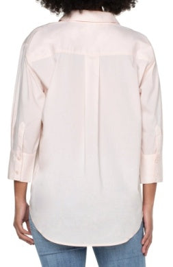 Oversized Classic Button Down It Peony